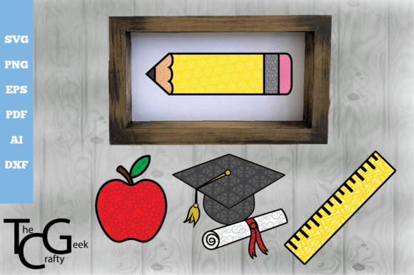 3D Layered School Icons