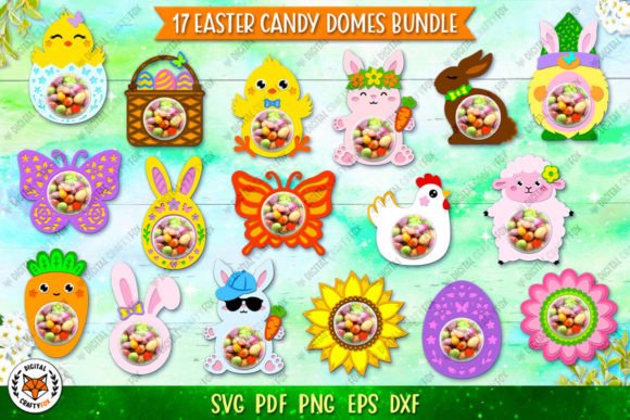 Easter Candy Dome Holder Bundle SVG: 3D Shapes Review