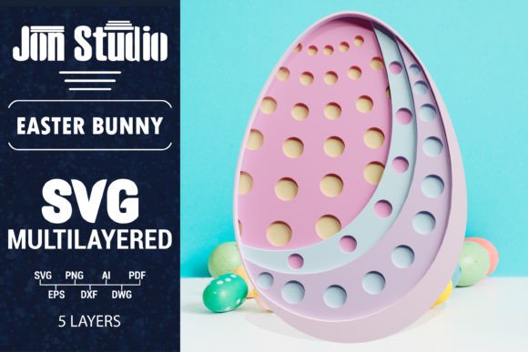 Easter Eggs 3D Paper Cut SVG File V.1: A Crafts & Graphics Gem for Bloggers