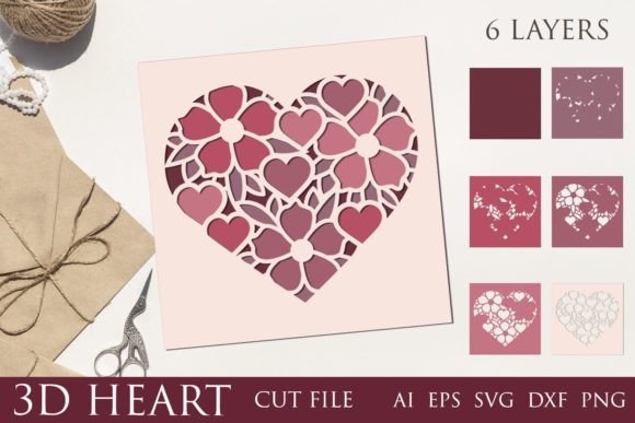 Heart Shadow Box 3D Layered Flower Heart: A Crafts & Graphics Designer’s Real-World Review
