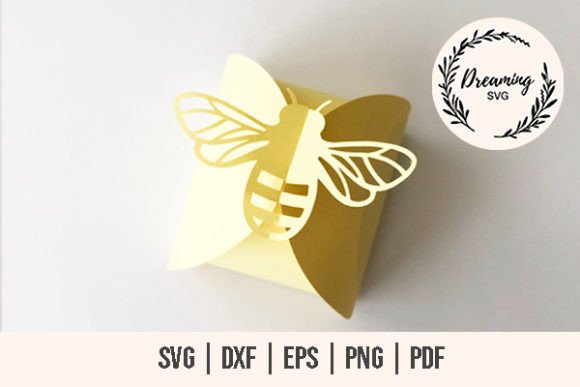 Honey Bee 3D SVG for Local Gift Boxes