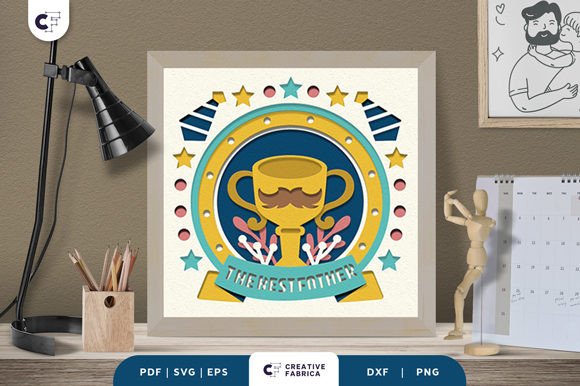 The Best Father 3D SVG for Father's Day Projects