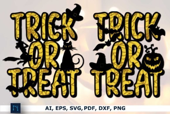 Trick or Treat Halloween 3D SVG Bundle for Laser Cutting & Autumn Crafts